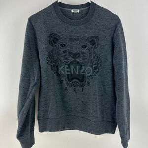 Like new KENZO authentic women Sweater Tiger gray 100% cotton -size: Small (M).